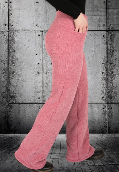 Vuorilliset samettihousut Vaaleanpunainen