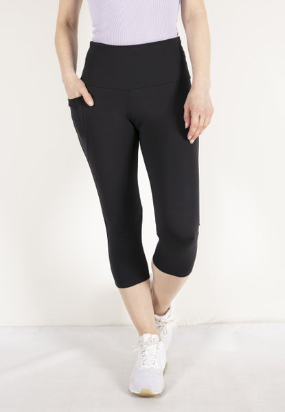 Syd&auml;n Capri leggingsit taskulla - hiilen musta