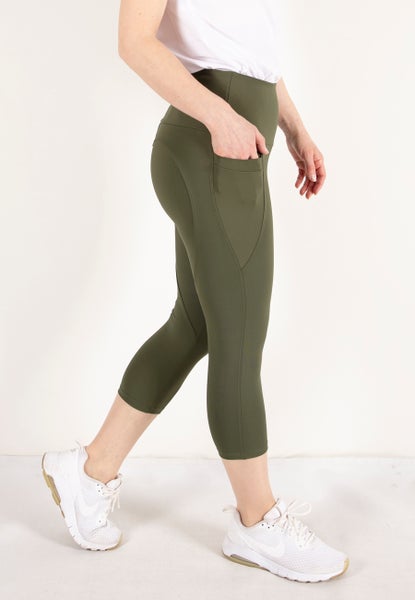 Syd&auml;n Capri leggingsit taskulla - deep green
