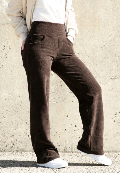 Daphne high waist velvet pants Brown