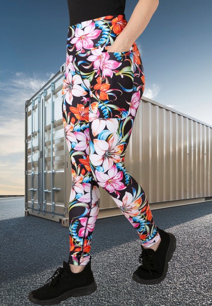 Solid Sailee high waist pocket leggings